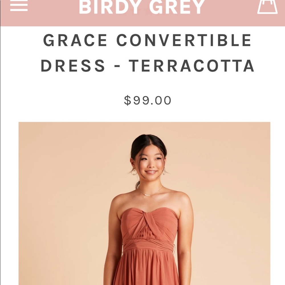 Large BirdyGrey Grace Convertible Bridesmaid Dress